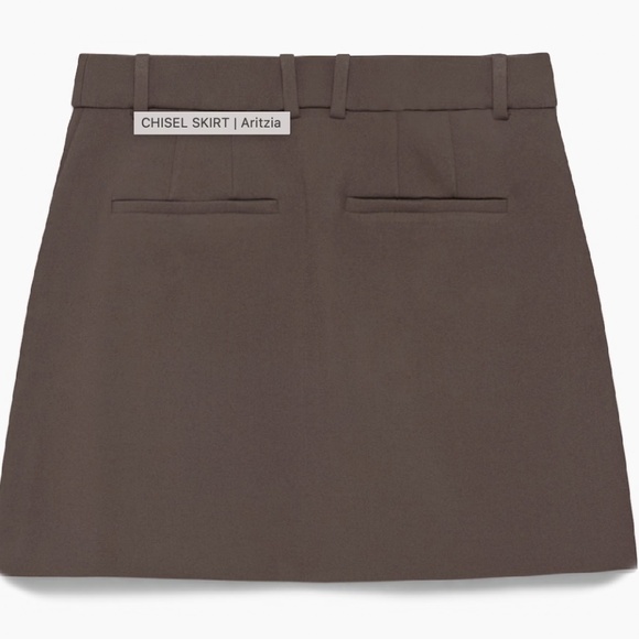 Aritzia Chisel Skirt Mocha NWOT - Picture 2 of 2